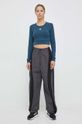 adidas Originals longsleeve IJ5387 turkusowy AW23