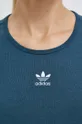 tyrkysová Tričko s dlhým rukávom adidas Originals