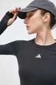 Tréninkové tričko s dlouhým rukávem adidas Performance Techfit černá HY3214