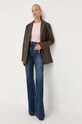 Armani Exchange longsleeve bawełniany 8NYT95.YJ16Z różowy AW23
