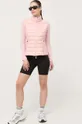 Βαμβακερή μπλούζα με μακριά μανίκια Armani Exchange ροζ