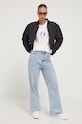 Vans longsleeve bawełniany VN000AD1FS81 beżowy SS24