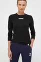 μαύρο Βαμβακερή μπλούζα με μακριά μανίκια Hummel Γυναικεία