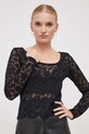 Sisley bluzka 58C6LQ05D.100 czarny AW23