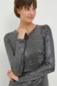 Μπλουζάκι Sisley ασημί 5OTMLQ05H.901