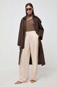 Pinko longsleeve z domieszką kaszmiru 102328.A17S brązowy AW23