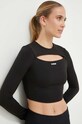 Guess longsleeve z elastanem czarny V3BP00.MC04Z