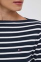 Pamučna majica dugih rukava Tommy Hilfiger WW0WW40829 mornarsko plava