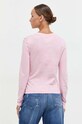 Ρούχα Βαμβακερή μπλούζα με μακριά μανίκια Tommy Jeans DW0DW16439 ροζ