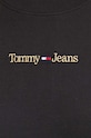 Βαμβακερή μπλούζα με μακριά μανίκια Tommy Jeans DW0DW16439 μαύρο