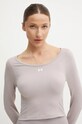 Tréninkové tričko s dlouhým rukávem Under Armour Train Seamless slim fialová 1379150