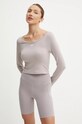 Tréninkové tričko s dlouhým rukávem Under Armour Train Seamless fialová 1379150