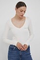 Majica z dolgimi rokavi Calvin Klein Jeans bež J20J222023