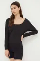 črna Majica z dolgimi rokavi lounge Calvin Klein Underwear Ženski