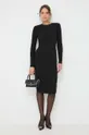 μαύρο Μάλλινο φόρεμα Victoria Beckham Γυναικεία