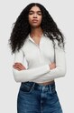 AllSaints longsleeve HALLIE z elastanem biały WM092Z