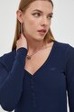 Tričko s dlhým rukávom Hollister Co. tmavomodrá KI339.3453.200