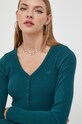 Tričko s dlouhým rukávem Hollister Co. KI339.3453.300 zelená AW23
