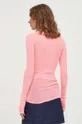 Βαμβακερή μπλούζα με μακριά μανίκια American VintageT-SHIRT ML COL ROND ροζ