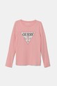 Детский лонгслив Guess с эластаном розовый J2YI50.K6YW1.9BYX