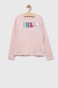 Guess longsleeve dziecięcy z elastanem różowy J3YI01.K6YW4.9BYX