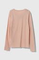 Guess longsleeve bawełniany dziecięcy J84I36.K8HM0.9BYX różowy AW23