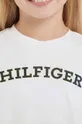 Otroška bombažna majica z dolgimi rokavi Tommy Hilfiger Dekliški