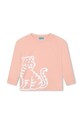 Kenzo Kids longsleeve bawełniany dziecięcy nadruk różowy K15712.114.150