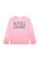 różowy Marc Jacobs longsleeve bawełniany dziecięcy Dziewczęcy