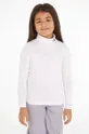 biały Calvin Klein Jeans longsleeve dziecięcy Dziewczęcy