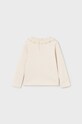 Mayoral longsleeve bawełniany niemowlęcy 2008.4D.Baby.9BYX beżowy AW23