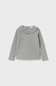 Mayoral longsleeve bawełniany niemowlęcy z elastanem szary 2008.4D.Baby.9BYX