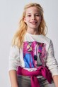Detská bavlnená košeľa s dlhým rukávom Mayoral 7056.8G.Junior.9BYX béžová AW23