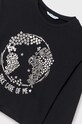 Dziewczynka Mayoral longsleeve bawełniany dziecięcy 7056.8G.Junior.9BYX czarny