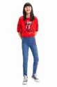 Desigual longsleeve bawełniany dziecięcy 23WGTK17 czerwony AW23