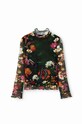 Dječja majica dugih rukava Desigual 23WGTK19 zelena AW23