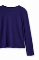 Desigual longsleeve din bumbac pentru copii bleumarin 23WGTK24