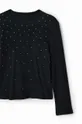 czarny Desigual longsleeve bawełniany dziecięcy