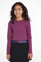 Calvin Klein Jeans longsleeve copii uni violet IG0IG02196.9BYX