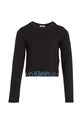 Детска блуза с дълги ръкави Calvin Klein Jeans IG0IG02196.9BYX черен AW23