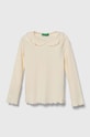 United Colors of Benetton gyerek hosszúujjú elasztánnal bézs 3F1AG10AV.P.SEASONAL