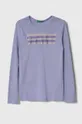 violetto United Colors of Benetton maglietta a maniche lunghe per bambini Ragazze