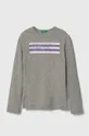 grigio United Colors of Benetton maglietta a maniche lunghe per bambini Ragazze
