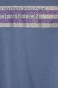 Fete United Colors of Benetton longsleeve din bumbac pentru copii 3I9WG10A3.P.SEASONAL albastru