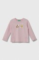 United Colors of Benetton gyerek pamut hosszú ujjú felső pamut lila 3VR5G10AY.P.SEASONAL