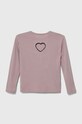 Sisley longsleeve din bumbac pentru copii 3096X1038.G.SEASONAL roz AW23