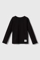 Sisley longsleeve din bumbac pentru copii 3096X1038.G.SEASONAL negru AW23