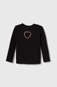 Fete Sisley longsleeve din bumbac pentru copii 3096X1038.G.SEASONAL negru