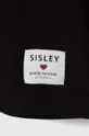 чорний Дитячий бавовняний лонгслів Sisley