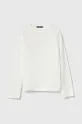 bela Otroška bombažna majica z dolgimi rokavi Sisley Dekliški